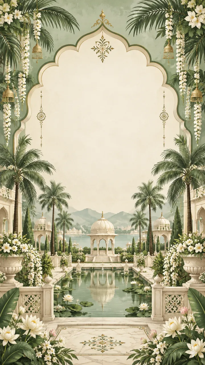 Garden of Blessings invitation design